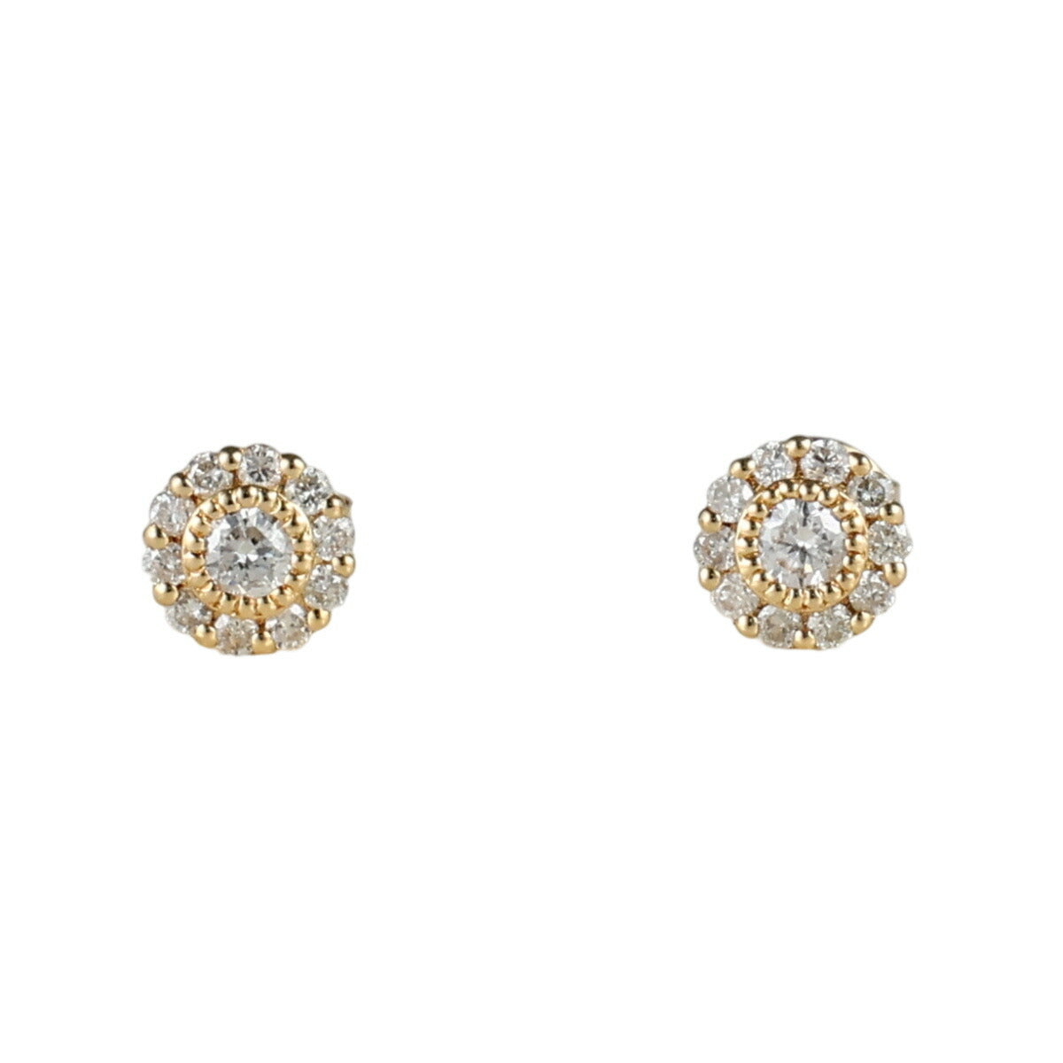 オデュース4℃ ダイヤモンド ピアス K18YG J0045