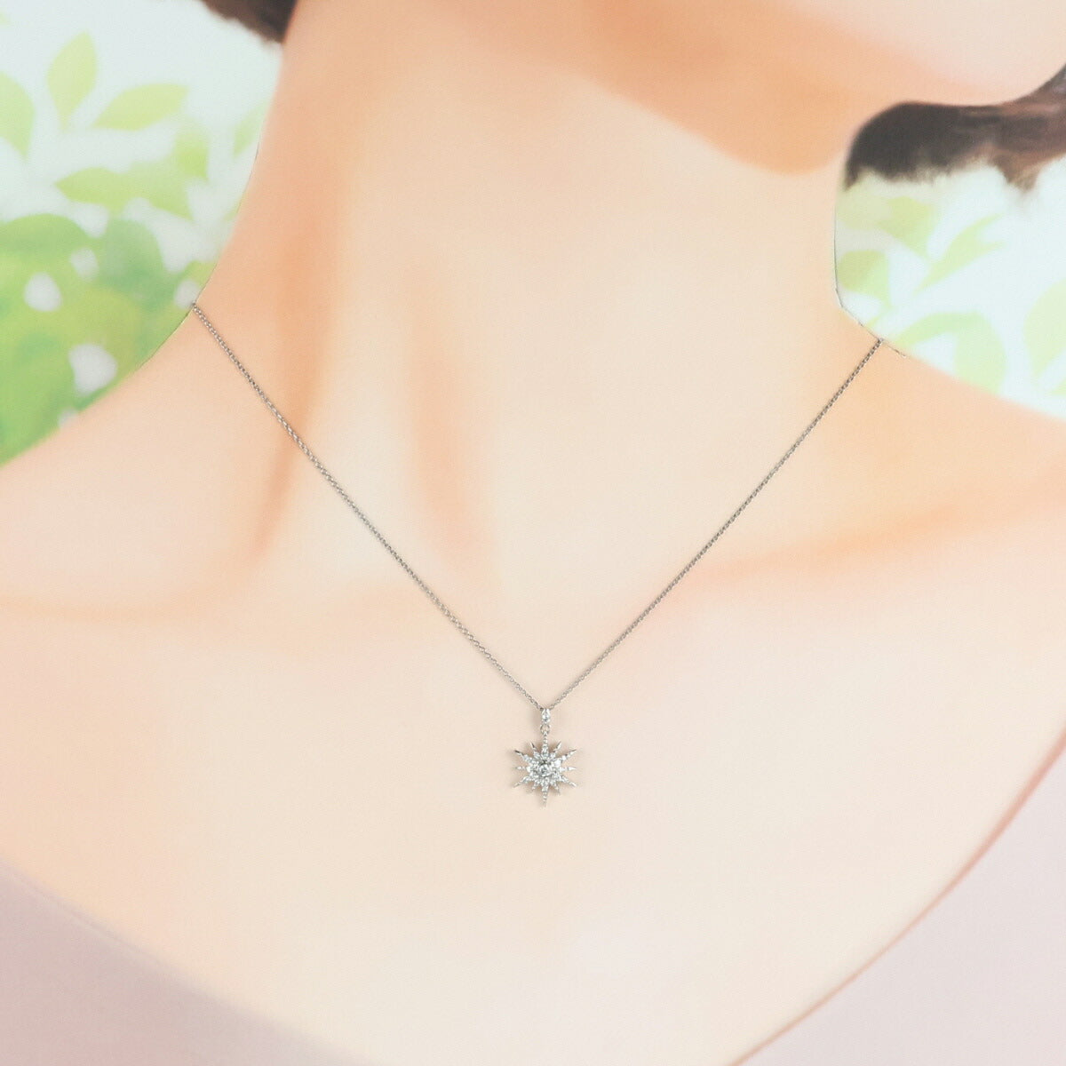 ヴァンドーム青山 ダイヤモンド 0.14ct ネックレス Pt950 Pt850 J0212