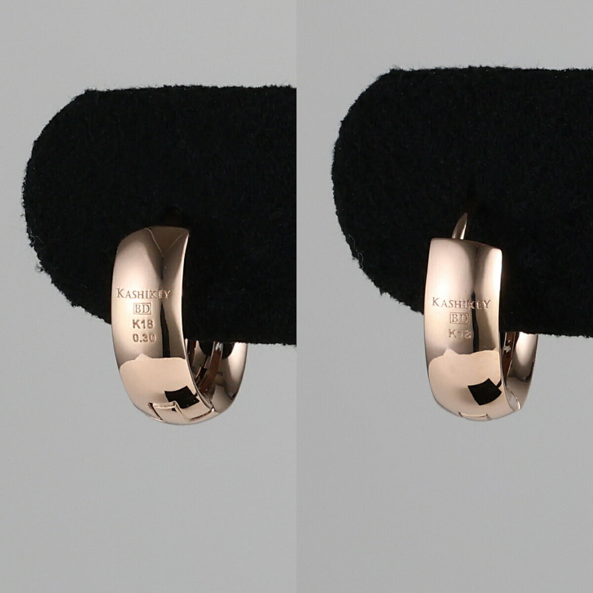 カシケイ ブラウンダイヤ 0.30ct メランジェ ピアス K18BG J0235