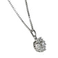 ダイヤモンド 0.85ct ネックレス K14WG J0301