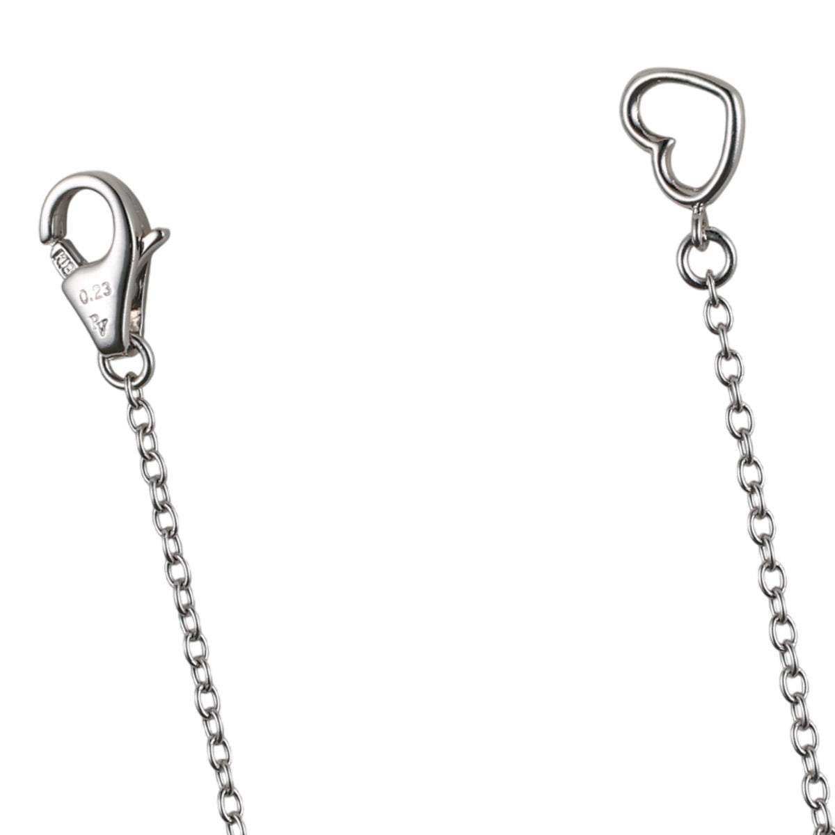 ポンテヴェキオ ダイヤ 0.23ct クロス ネックレス K18WG J0494
