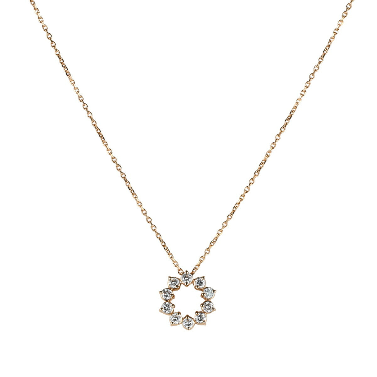 ヴァンドーム青山 ダイヤモンド 0.45ct ネックレス K18PG J0520