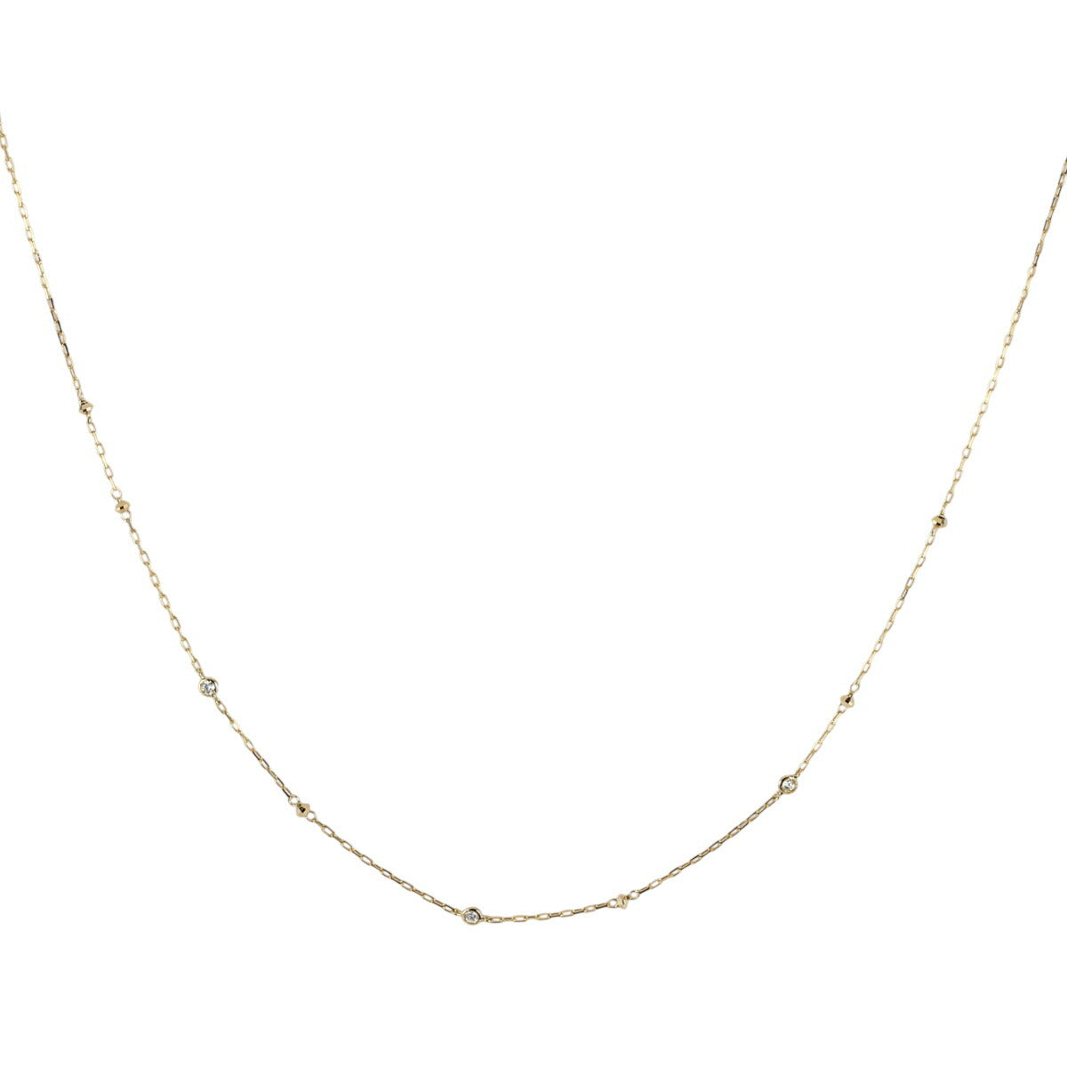 アーカー ダイヤモンド 0.02ct コロネット ネックレス K18YG J0606
