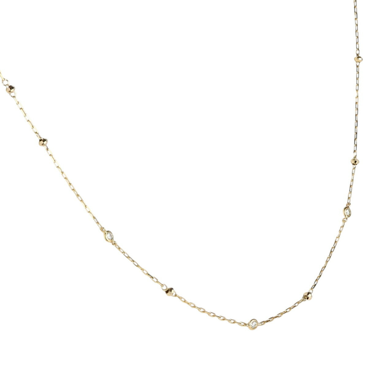 アーカー ダイヤモンド 0.02ct コロネット ネックレス K18YG J0606
