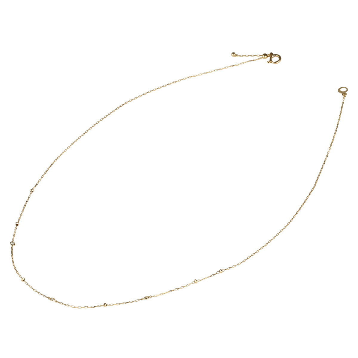 アーカー ダイヤモンド 0.02ct コロネット ネックレス K18YG J0606