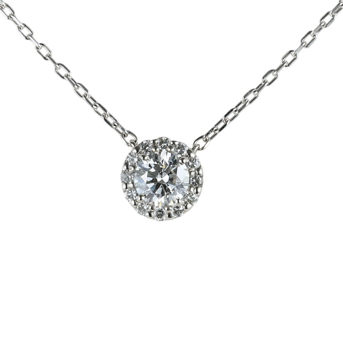 ヴァンドーム青山 D-VVS2-EX ダイヤモンド 0.189ct 0.06ct グレース ネックレス Pt950 箱・保付 J0615