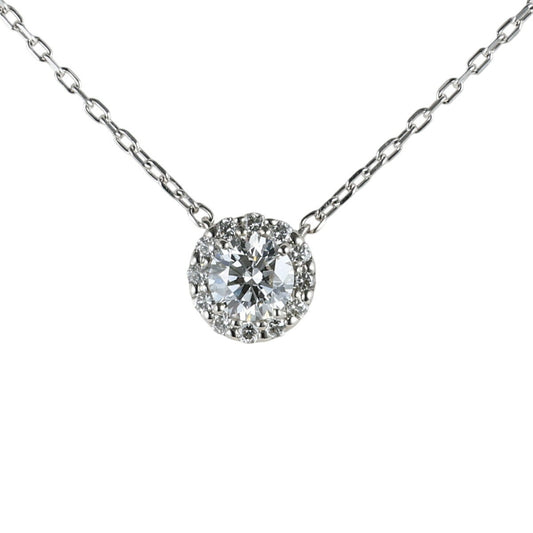 ヴァンドーム青山 D-VVS2-EX ダイヤモンド 0.189ct 0.06ct グレース ネックレス Pt950 箱・保付 J0615