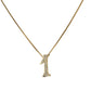 ゆきざき ダイヤモンド 0.17ct ノンブル No.1 ネックレス K18YG J0717