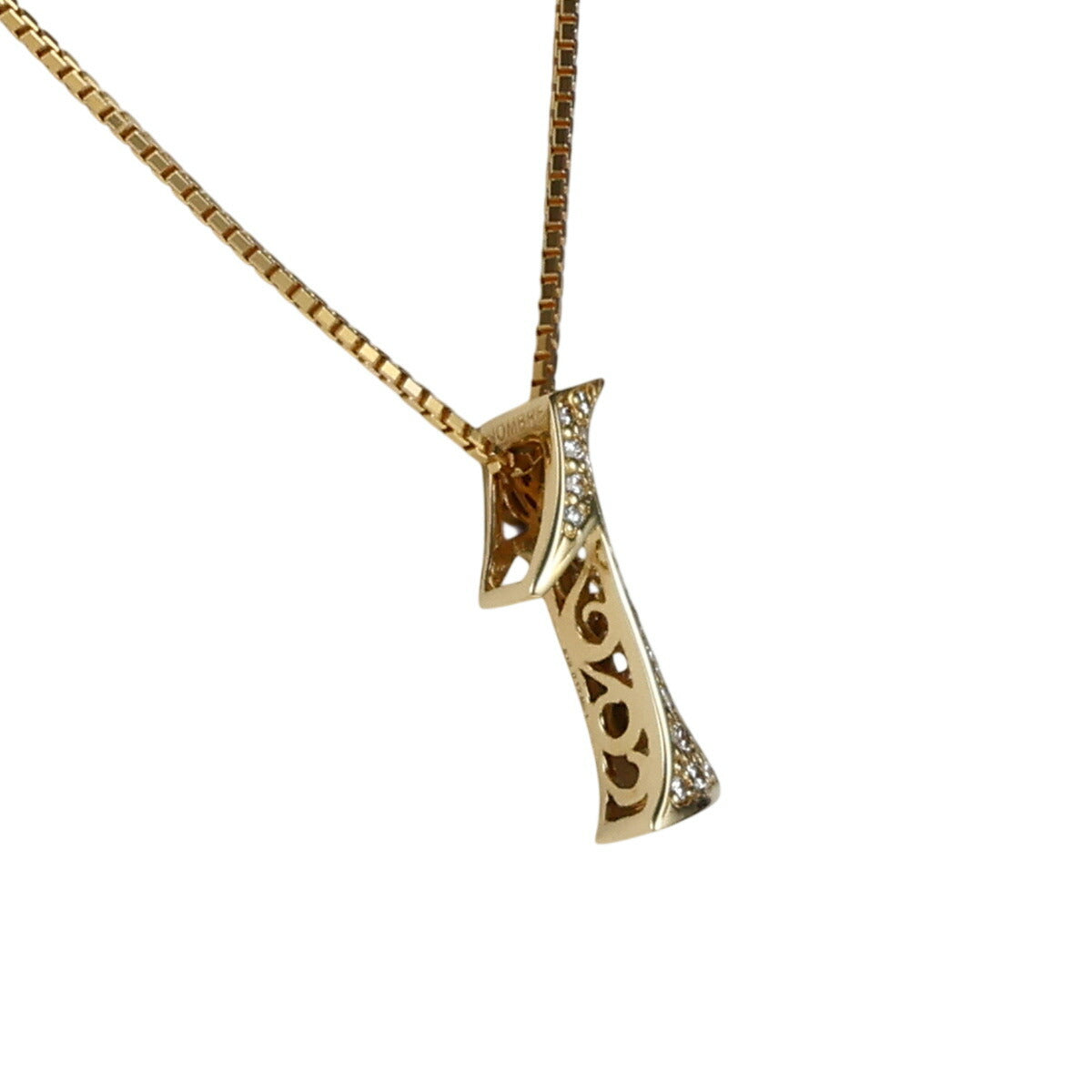 ゆきざき ダイヤモンド 0.17ct ノンブル No.1 ネックレス K18YG J0717