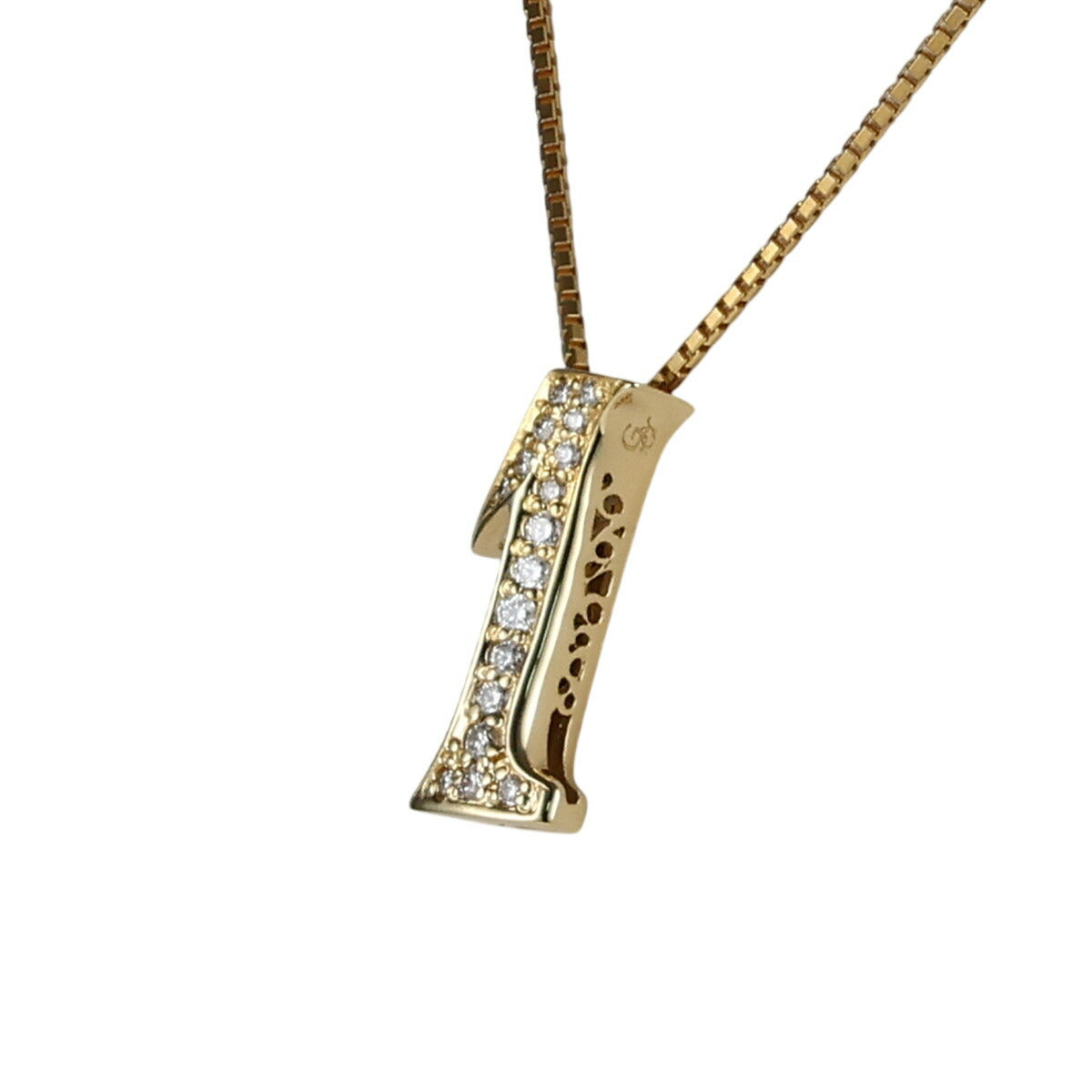 ゆきざき ダイヤモンド 0.17ct ノンブル No.1 ネックレス K18YG J0717