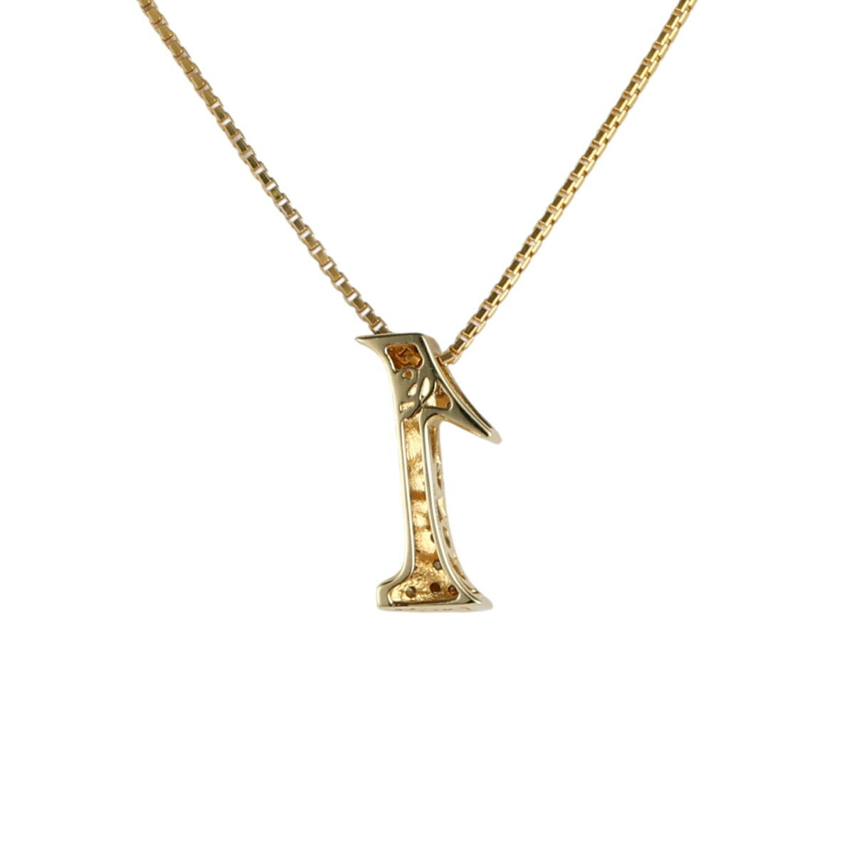ゆきざき ダイヤモンド 0.17ct ノンブル No.1 ネックレス K18YG J0717