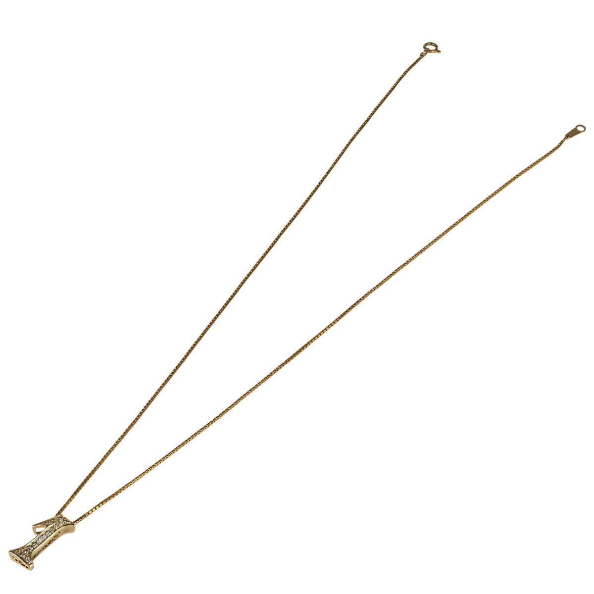 ゆきざき ダイヤモンド 0.17ct ノンブル No.1 ネックレス K18YG J0717