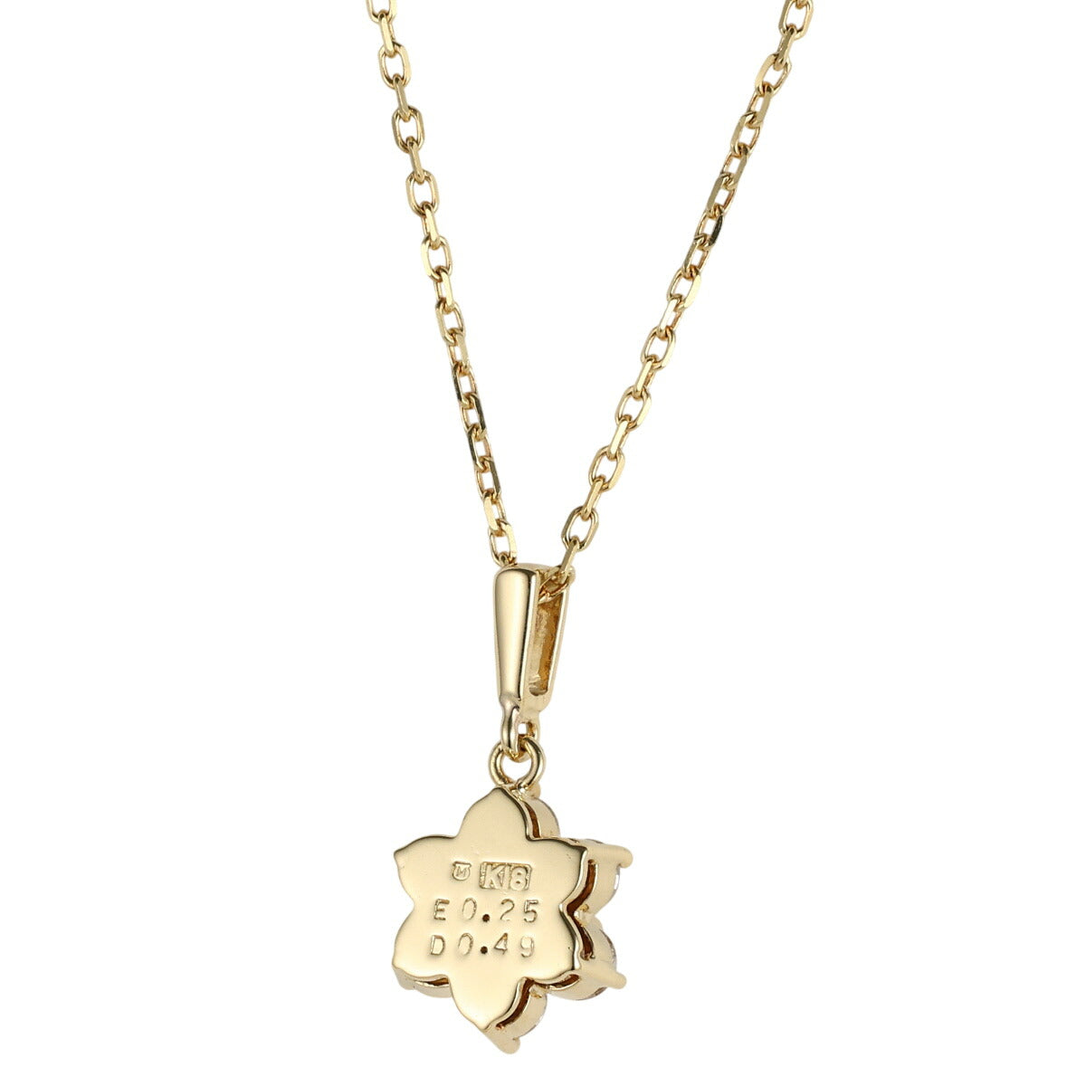 ミキモト エメラルド 0.25ct ダイヤモンド 0.49ct ネックレス K18YG J1127