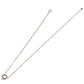 カシケイ ダイヤモンド/0.65ct ベゼル ネックレス BD087 K18BG J1230