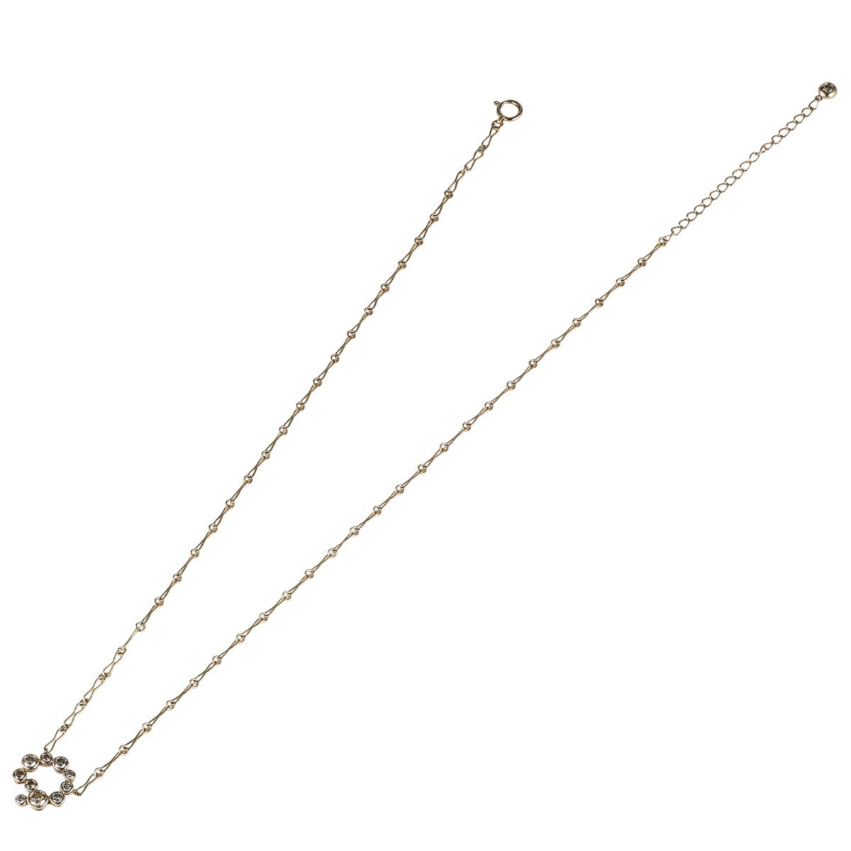 カシケイ ダイヤモンド/0.65ct ベゼル ネックレス BD087 K18BG J1230
