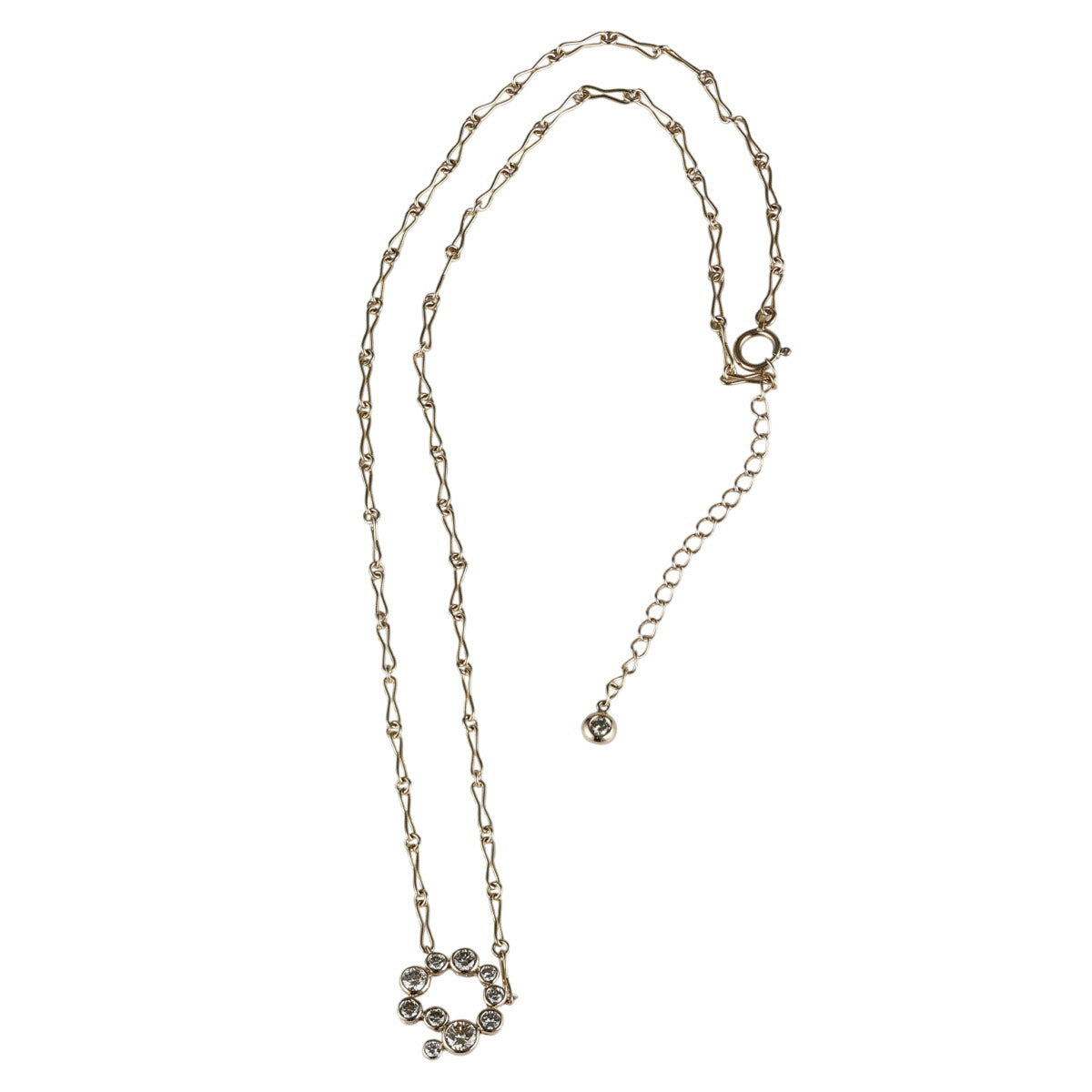 カシケイ ダイヤモンド/0.65ct ベゼル ネックレス BD087 K18BG J1230
