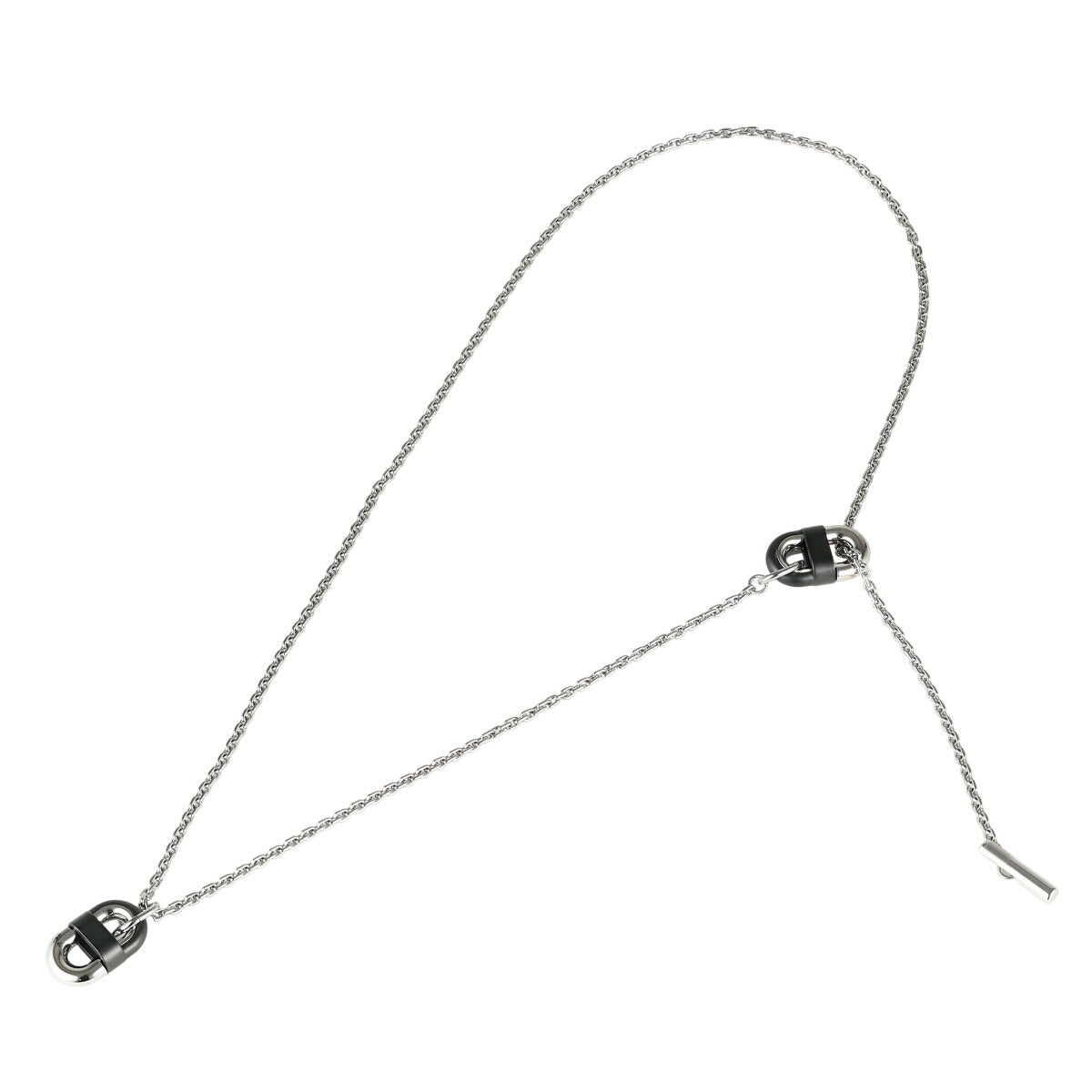 エルメス シェーヌ マイヨンPM ネックレス H100114FJ03 SS 箱付 J1322