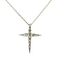 カシケイ ダイヤモンド 0.70ct ネイキッド クロス ネックレス K18BG J1439