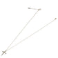 カシケイ ダイヤモンド 0.70ct ネイキッド クロス ネックレス K18BG J1439