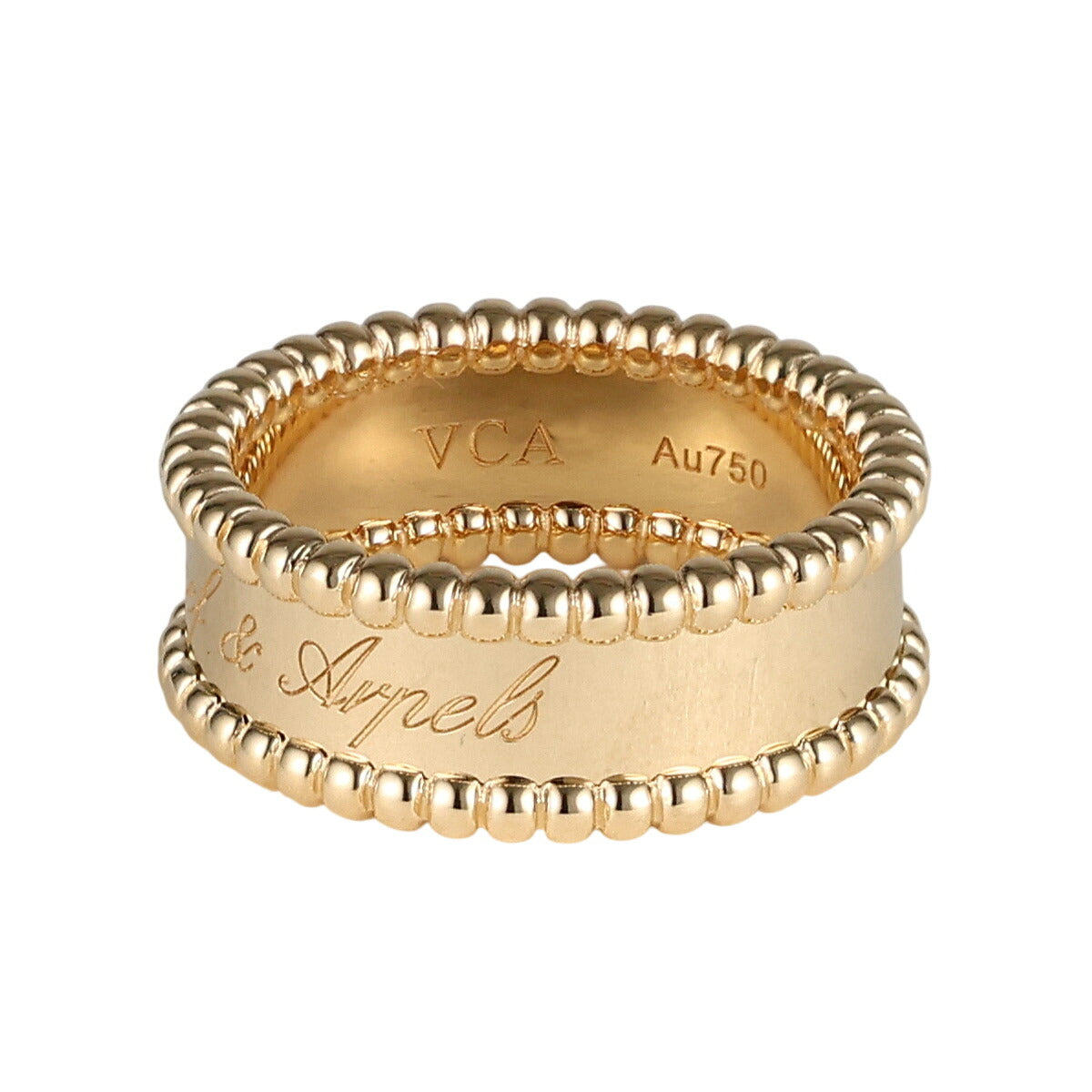 ヴァンクリーフ＆アーペル ペルレ シニアチュール リング VCARO3Y600 K18YG #54 国内正規 箱・保付 J1545