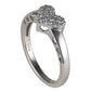 ポンテヴェキオ ダイヤモンド 0.13ct ハート リング K18WG 保付 J1628