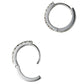 ダイヤモンド 0.25ct 0.25ct フープ ピアス K18WG J1630