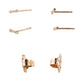 ティファニー ダイヤモンド フルール ド リス ステム ピアス K18PG J1655