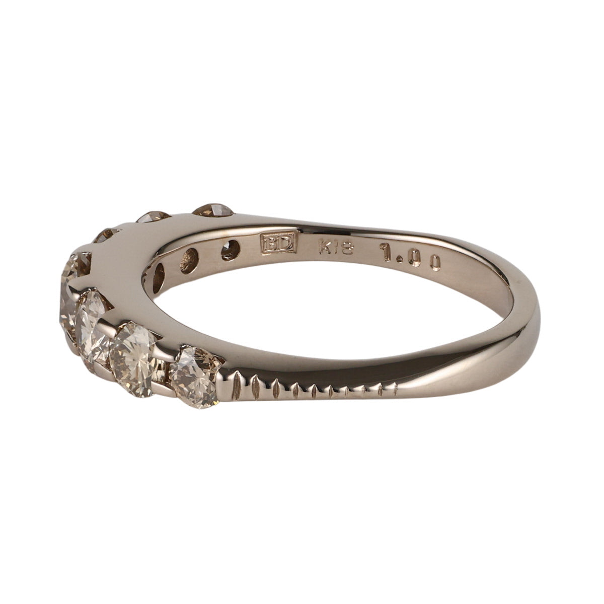 カシケイ ダイヤモンド 1.00ct ネイキッド リング BD050 K18BG 10号 J1664