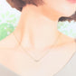 アーカー ダイヤモンド 0.10ct トレス ネックレス AB0986010100 K18YG J1670