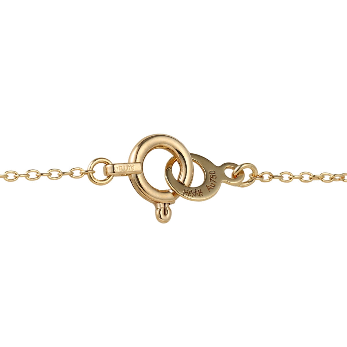 アーカー ダイヤモンド 0.10ct トレス ネックレス AB0986010100 K18YG J1670
