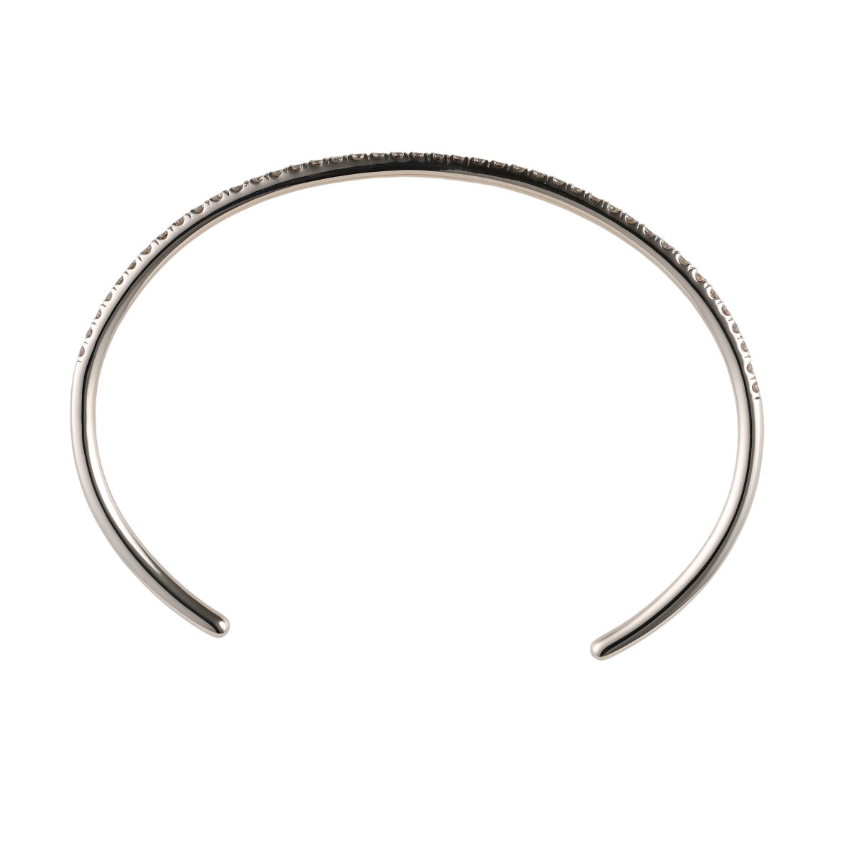 カシケイ ダイヤモンド 0.65ct ライン バングル K18BG J1706
