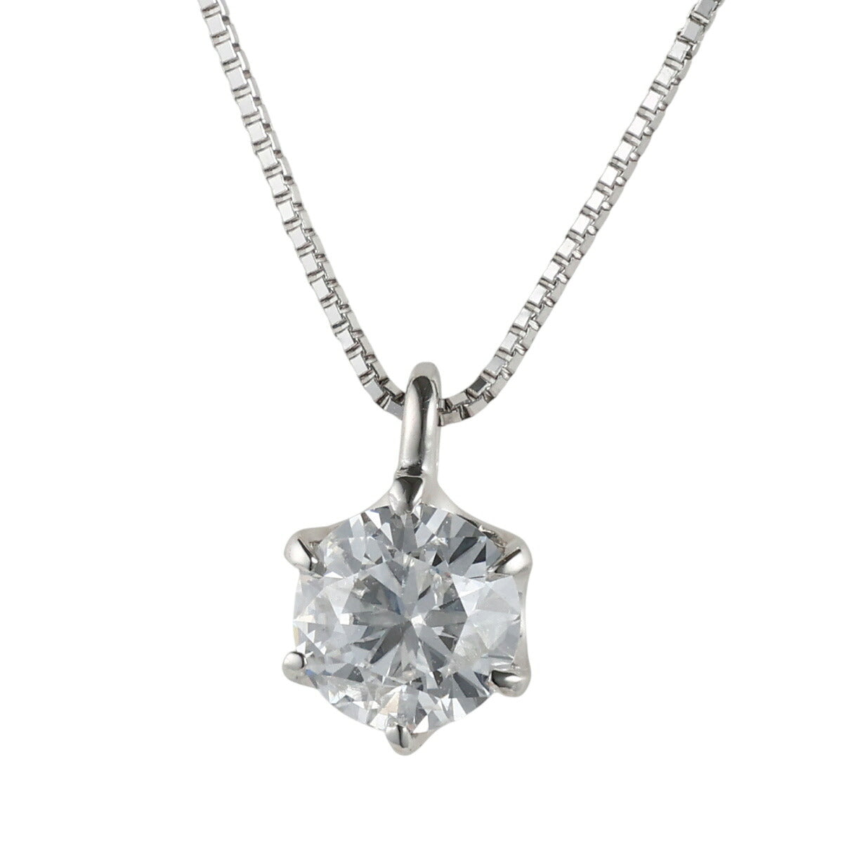 G-I1-F ダイヤモンド 0.505ct 一粒 ネックレス Pt900 Pt850 ソーティング付 J1805