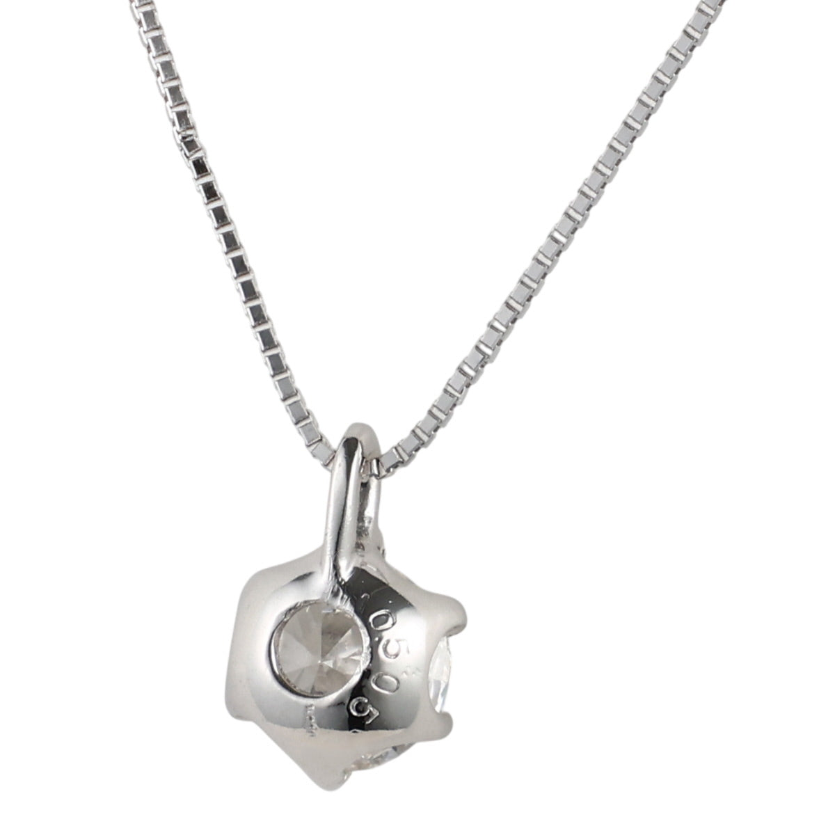 G-I1-F ダイヤモンド 0.505ct 一粒 ネックレス Pt900 Pt850 ソーティング付 J1805