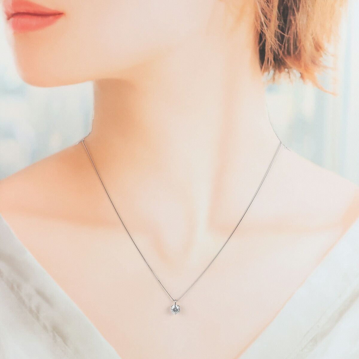 G-I1-F ダイヤモンド 0.505ct 一粒 ネックレス Pt900 Pt850 ソーティング付 J1805