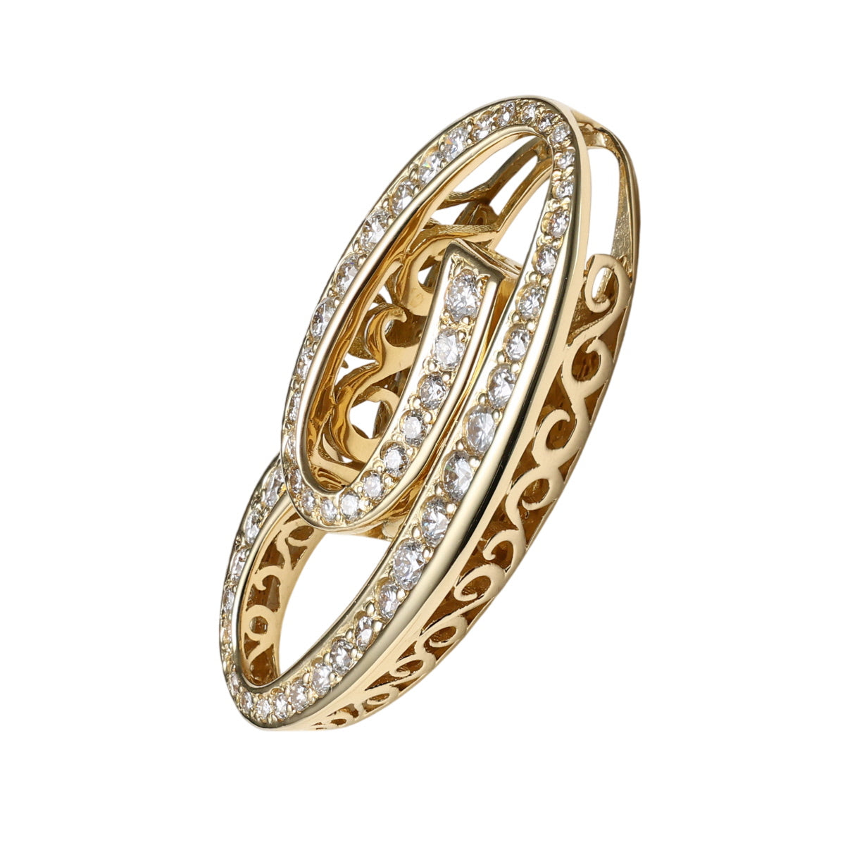 ゆきざき ダイヤモンド 1.10ct ノンブル ナンバー9 Lサイズ ペンダントトップ Y.NOMBRE.12.6.9.L K18YG J1815