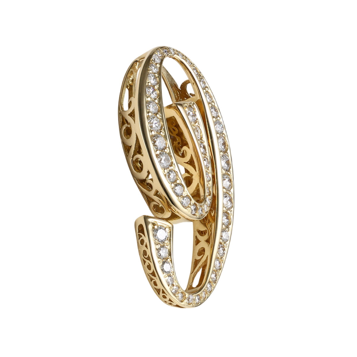 ゆきざき ダイヤモンド 1.10ct ノンブル ナンバー9 Lサイズ ペンダントトップ Y.NOMBRE.12.6.9.L K18YG J1815