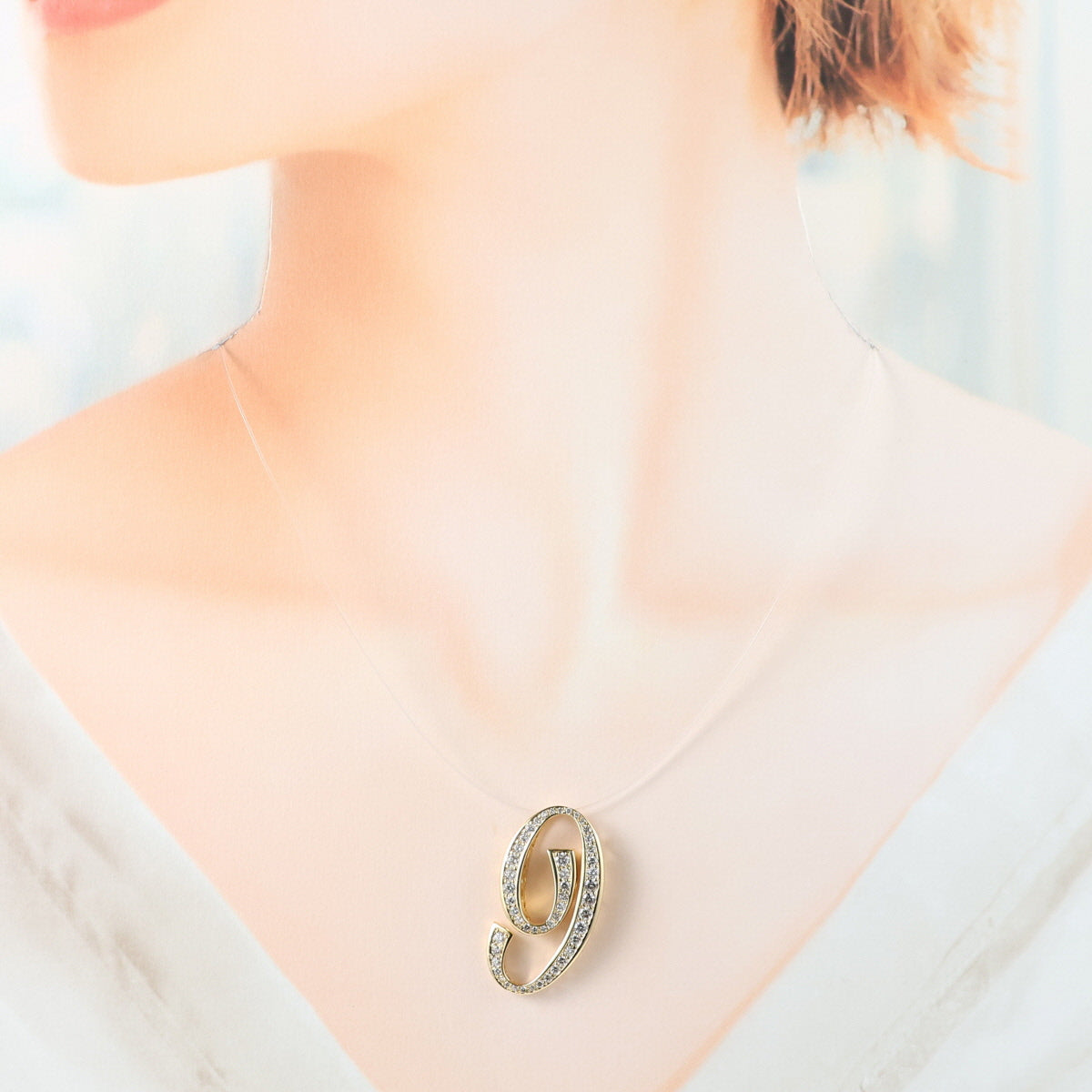 ゆきざき ダイヤモンド 1.10ct ノンブル ナンバー9 Lサイズ ペンダントトップ Y.NOMBRE.12.6.9.L K18YG J1815