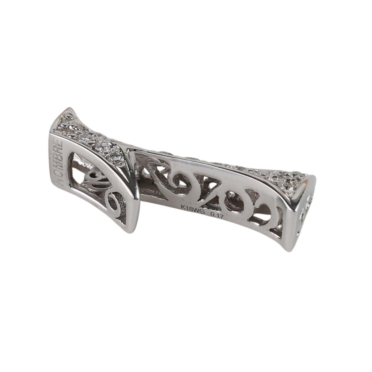 ゆきざき ダイヤモンド 0.17ct ノンブル ナンバー 1 Sサイズ ペンダントトップ Y.NOMBRE.12.9.1.S K18WG J1820