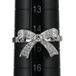 ダイヤモンド 0.30ct リボンモチーフ リング K18WG 14.5号 J1833