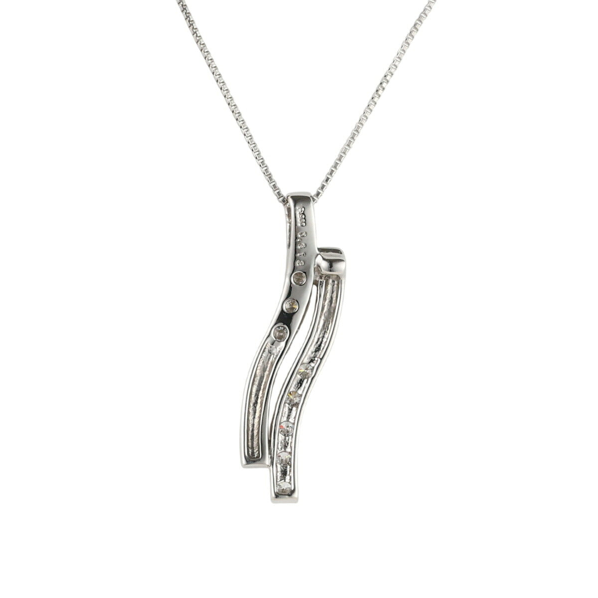 ダイヤモンド 0.313ct デザイン ネックレス Pt900 Pt850 J1877