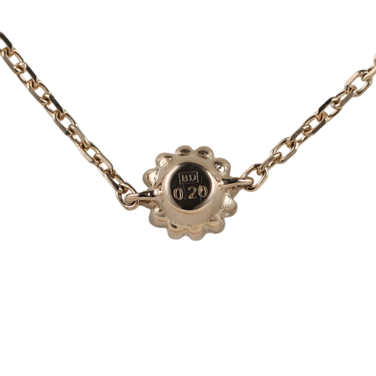 カシケイ ダイヤモンド 0.20ct ミル ブレスレット K18BG J1887