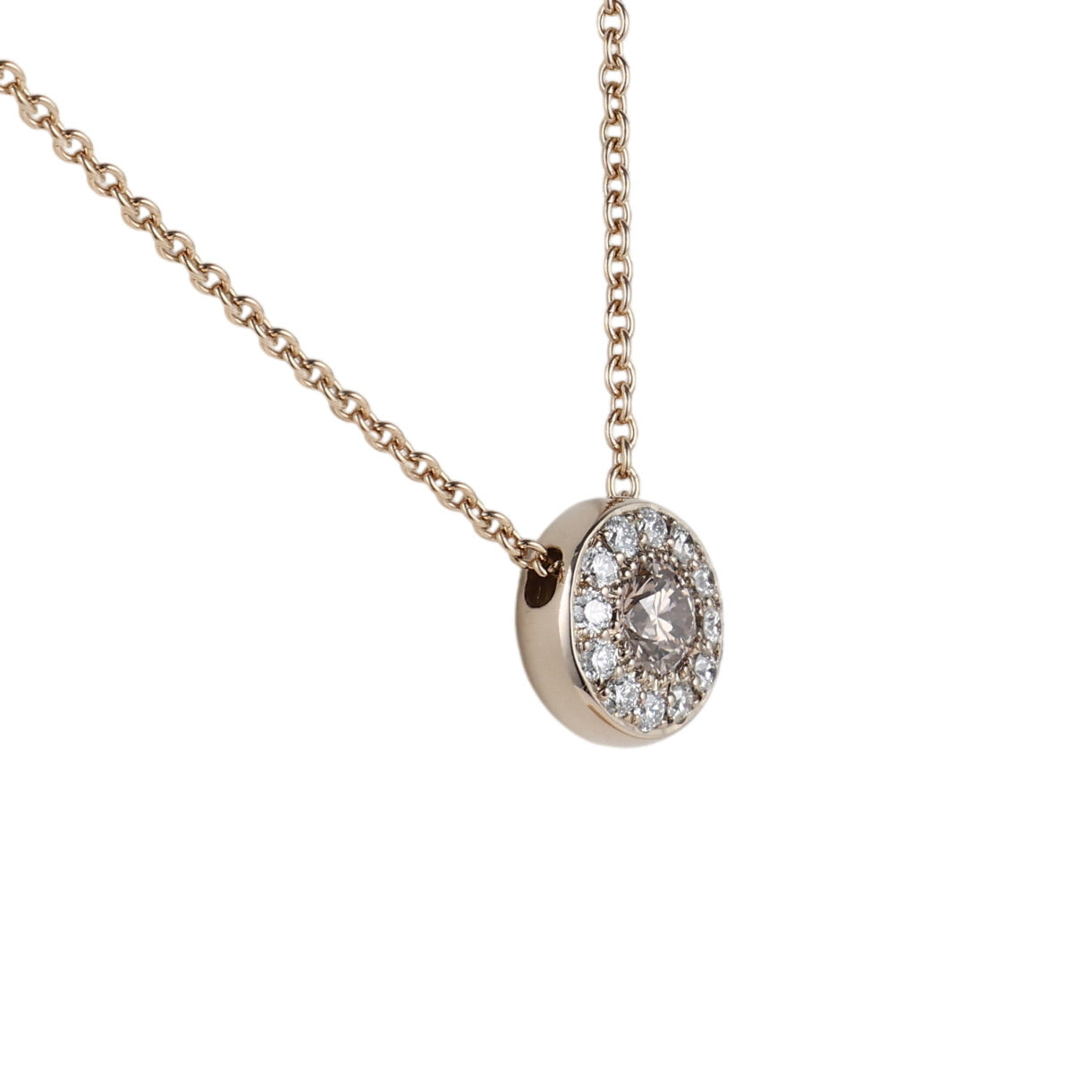 カシケイ ブラウンダイヤ 0.14ct ダイヤモンド 0.07ct モア ネックレス BMR002 K18BG J1910