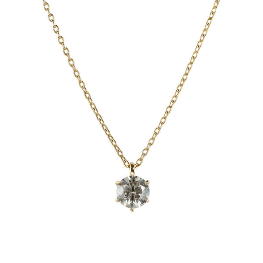 LB-VS1-VG ダイヤモンド 0.526ct 一粒 ネックレス K18YG ソーティング付 J1999