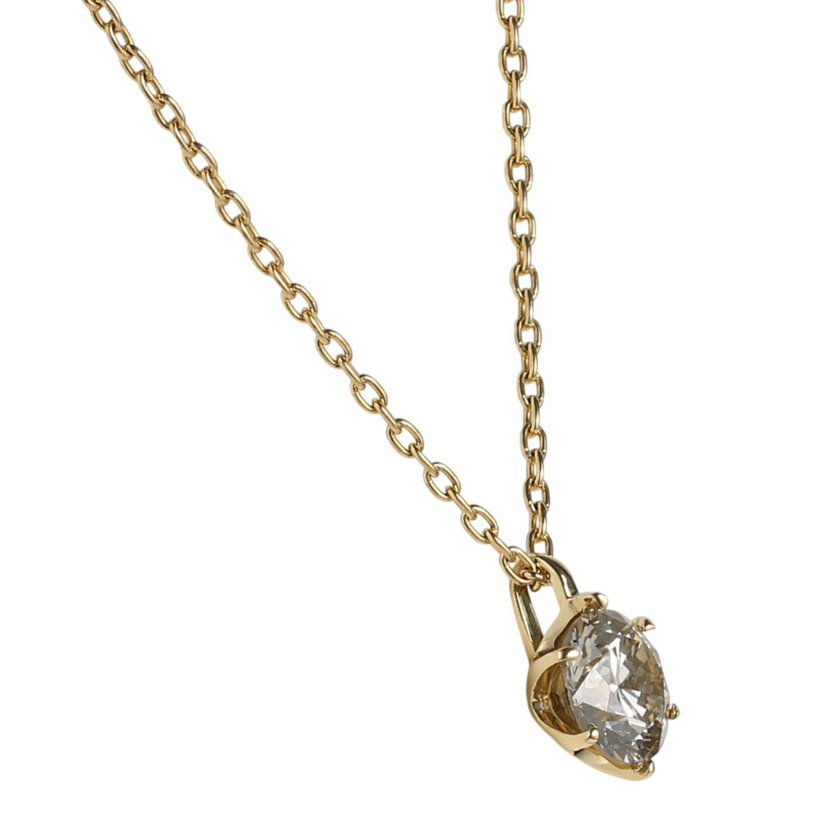 LB-VS1-VG ダイヤモンド 0.526ct 一粒 ネックレス K18YG ソーティング付 J1999