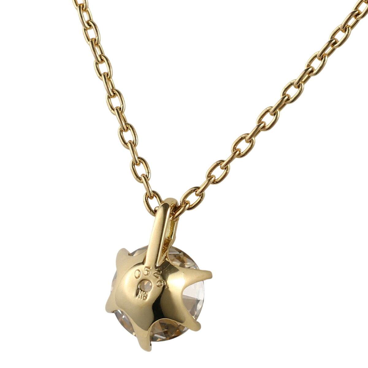 LB-VS1-VG ダイヤモンド 0.526ct 一粒 ネックレス K18YG ソーティング付 J1999