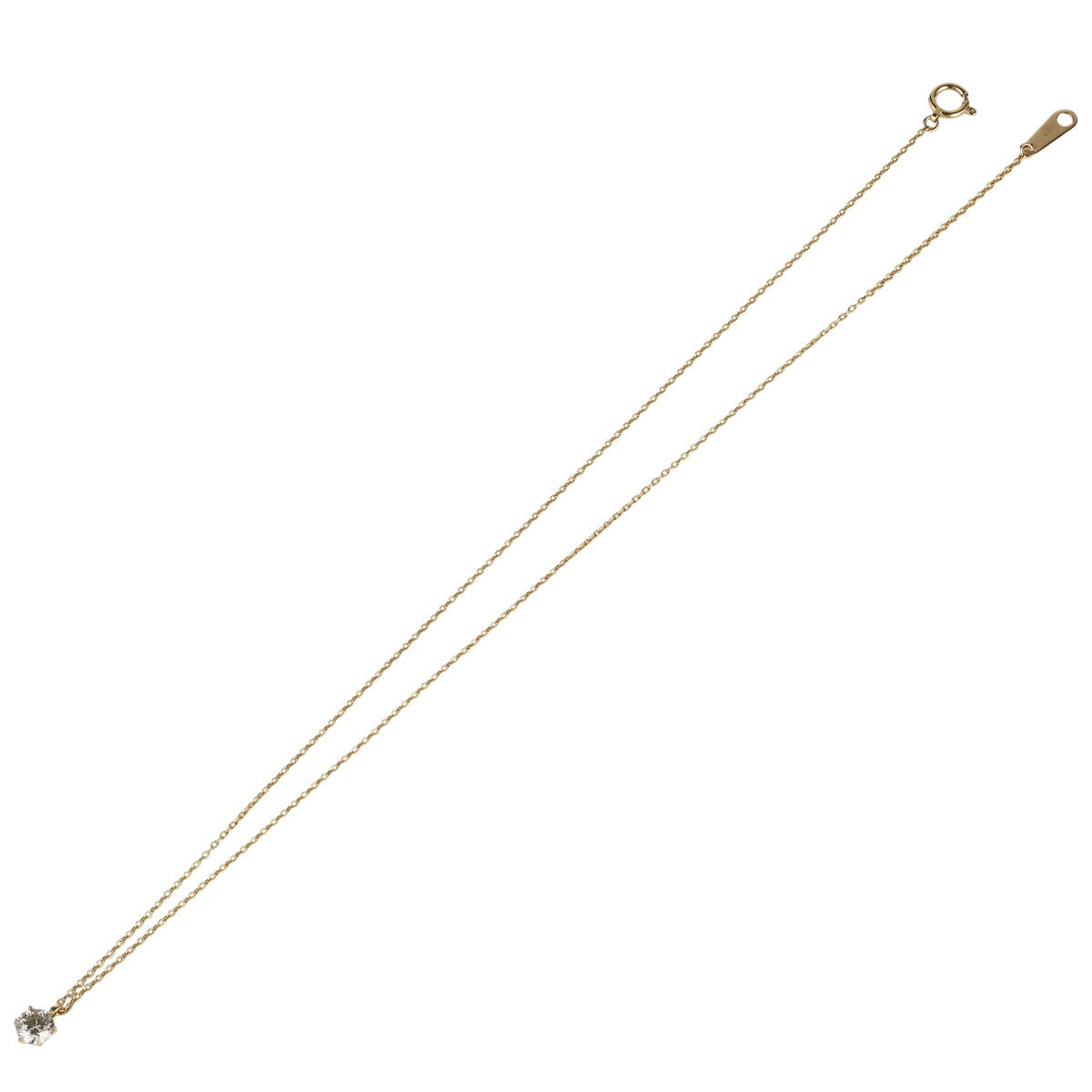 LB-VS1-VG ダイヤモンド 0.526ct 一粒 ネックレス K18YG ソーティング付 J1999