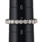 スタージュエリー ダイヤモンド 0.33ct チェーン リング K18WG フルエタニティ 7号 J2022