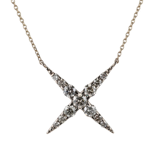 カシケイ ダイヤモンド 1.00ct ネイキッド ネックレス BD074 K18BG J2025