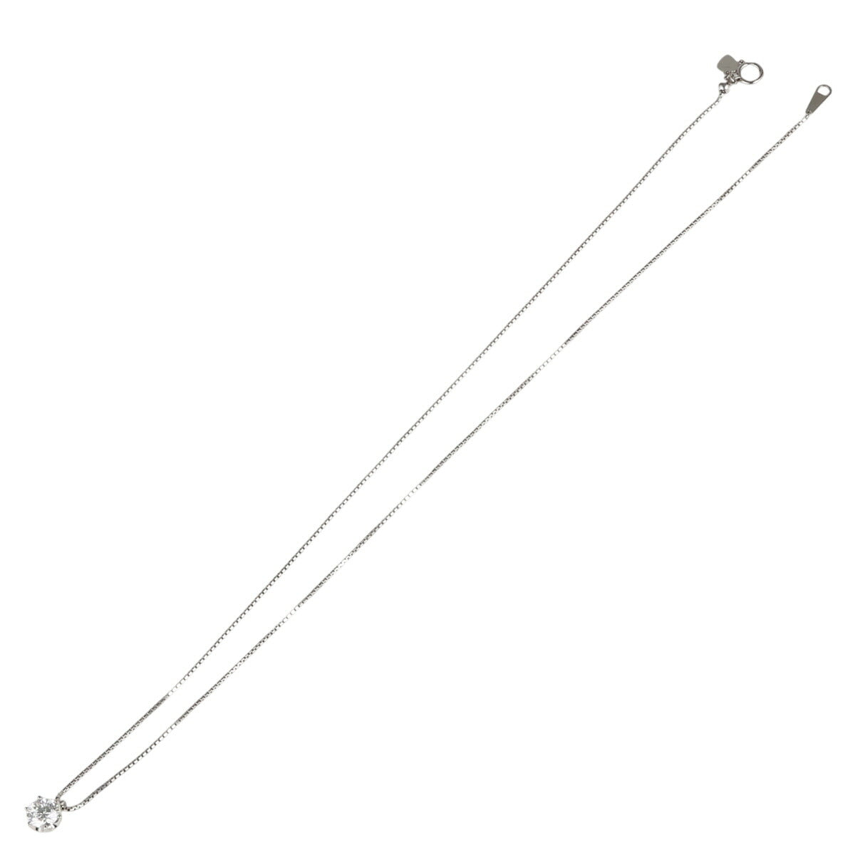 D-SI2-GOOD 1粒ダイヤモンド 1.012ct ネックレス Pt900 Pt850 鑑定書付 J2059