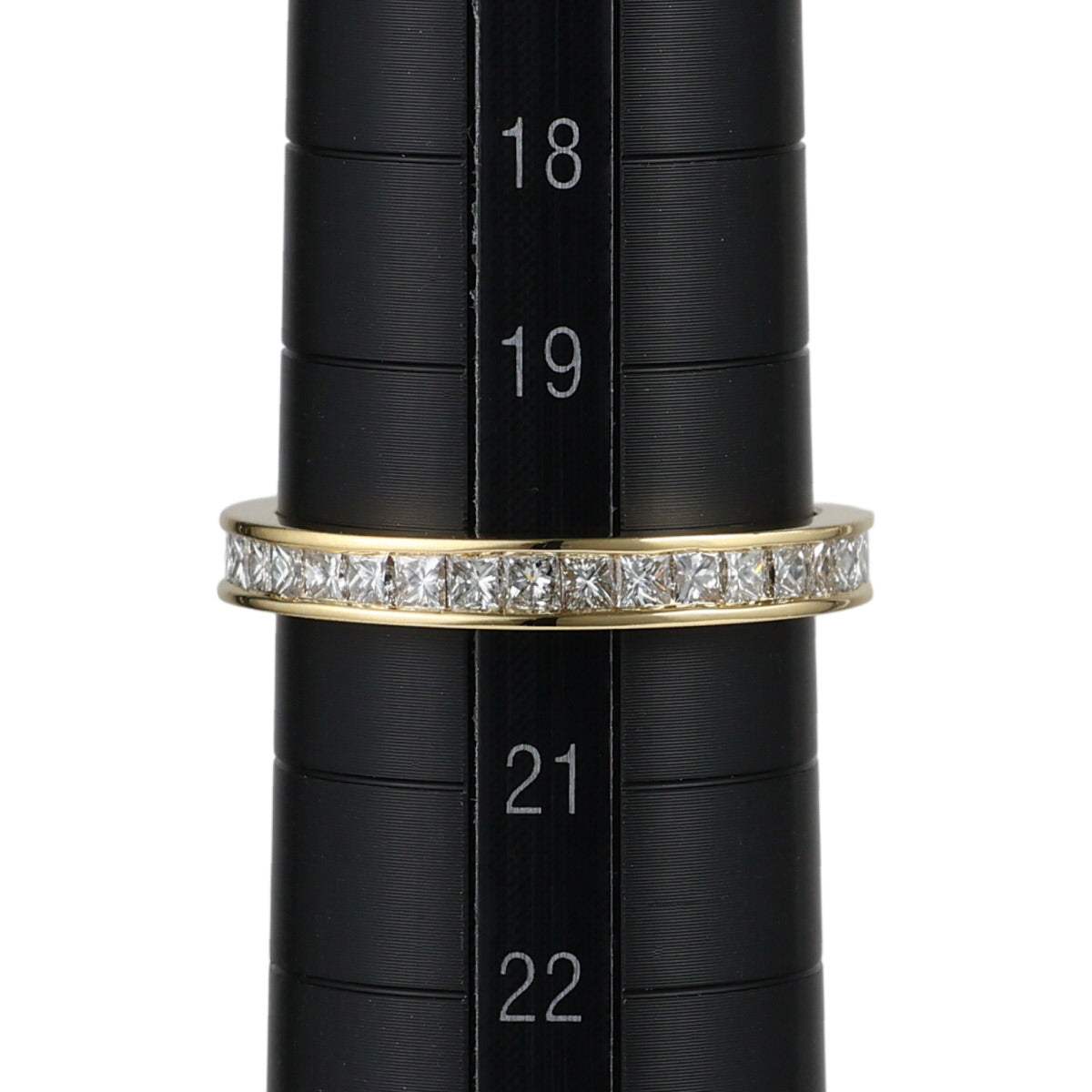 ダイヤモンド 2.135ct フルエタニティ リング K18YG 20号 J2074